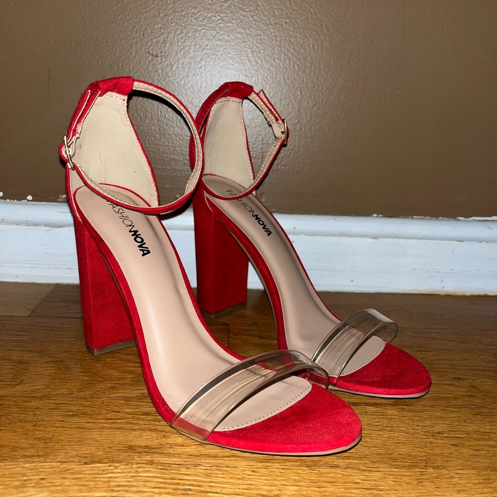 Fashion Nova Red Women's Heels